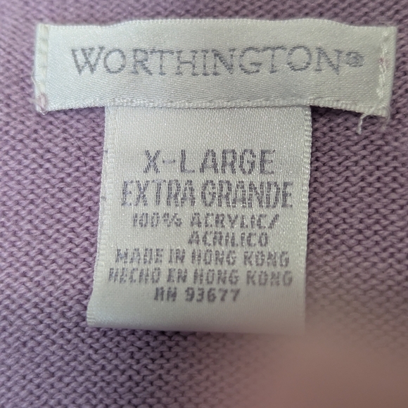 Beaded Sweater Worthington Pearl & Rhinestone Luxe Holiday Glam - Picture 11 of 14